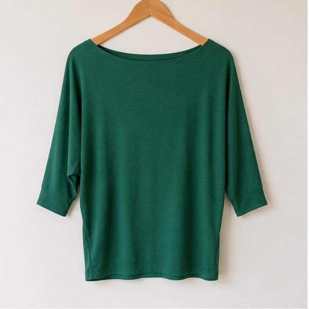 Emerald Boat Neck Dolman Top
